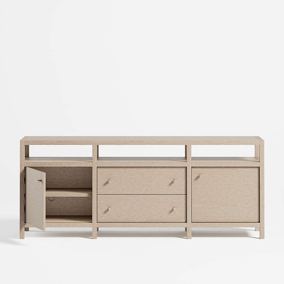 Hoard Living Lounge LED Storage Media Console (Solid Wood) | Furniture | Waseeh Pakistan