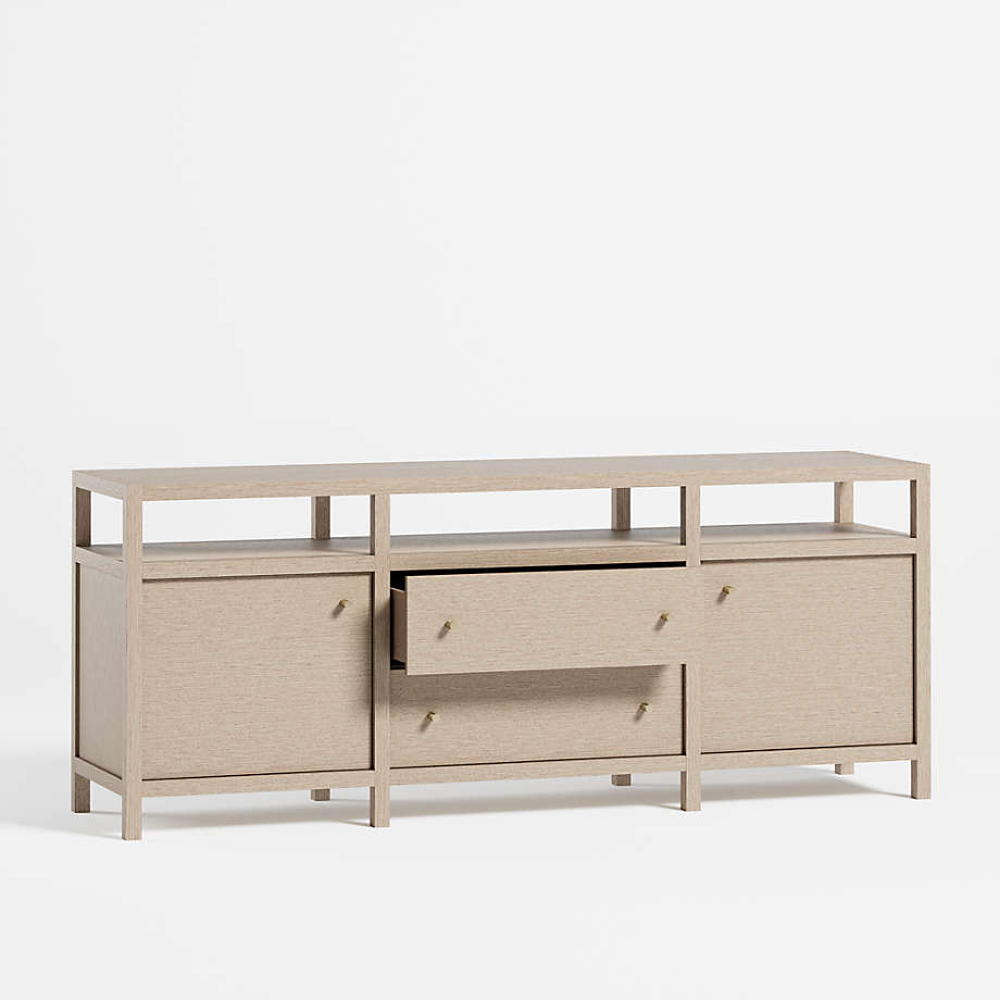 Hoard Living Lounge LED Storage Media Console (Solid Wood) | Furniture | Waseeh Pakistan