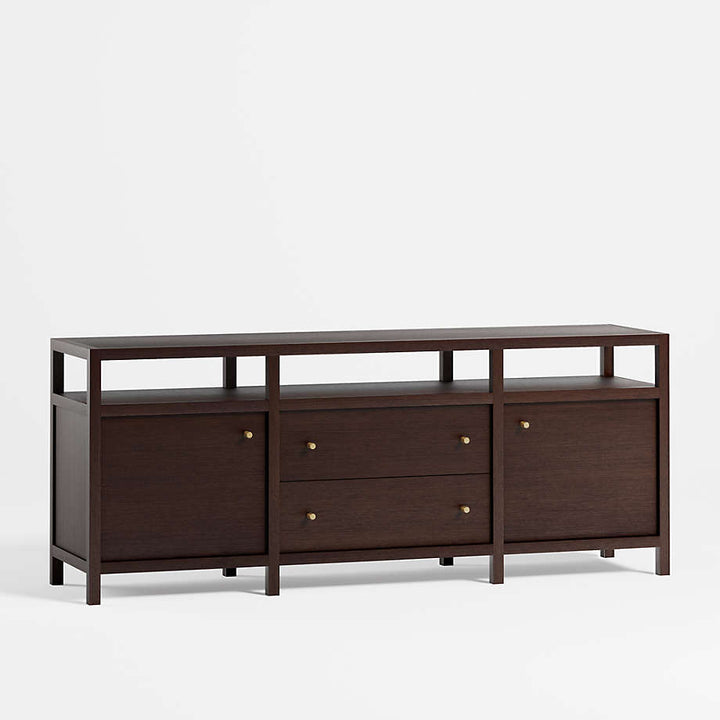 Hoard Living Lounge LED Storage Media Console (Solid Wood) | Furniture | Waseeh Pakistan