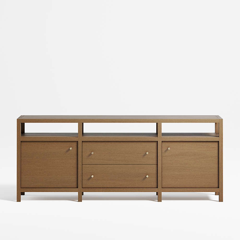 Hoard Living Lounge LED Storage Media Console (Solid Wood) | Furniture | Waseeh Pakistan