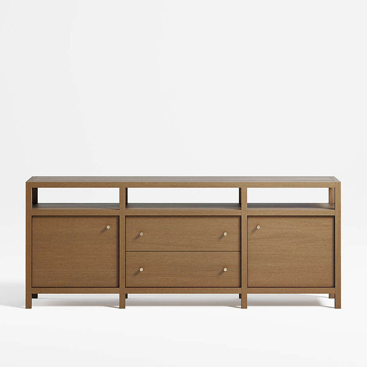 Hoard Living Lounge LED Storage Media Console (Solid Wood) | Furniture | Waseeh Pakistan