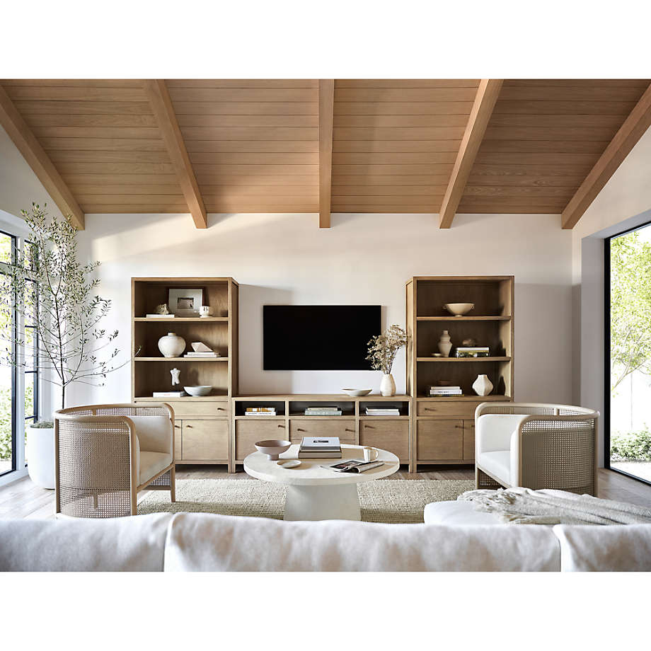 Hoard Living Lounge LED Storage Media Console (Solid Wood) | Furniture | Waseeh Pakistan