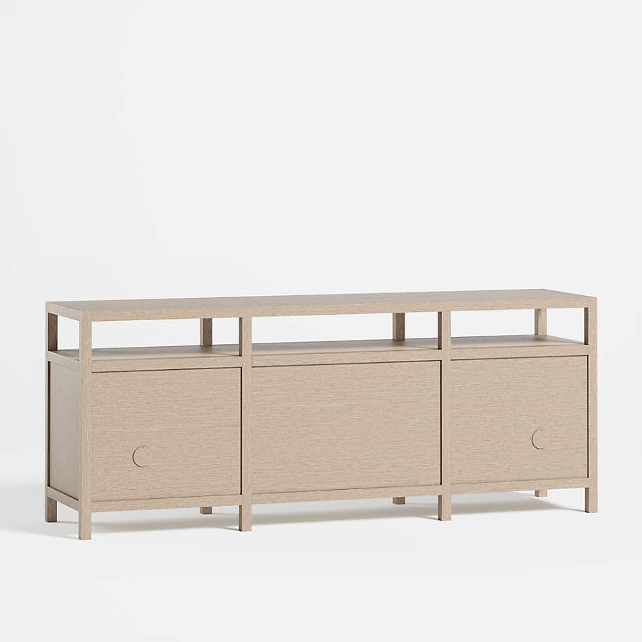 Hoard Living Lounge LED Storage Media Console (Solid Wood) | Furniture | Waseeh Pakistan