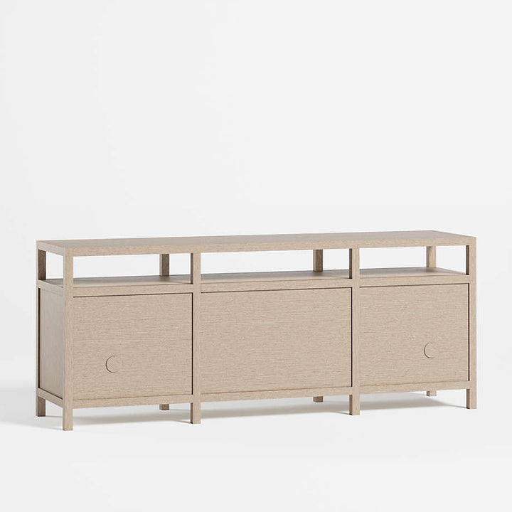 Hoard Living Lounge LED Storage Media Console (Solid Wood) | Furniture | Waseeh Pakistan