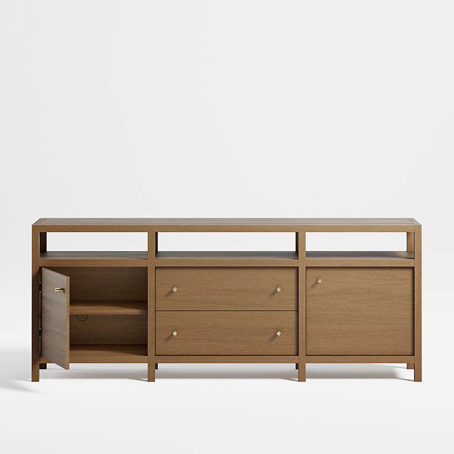 Hoard Living Lounge LED Storage Media Console (Solid Wood) | Furniture | Waseeh Pakistan
