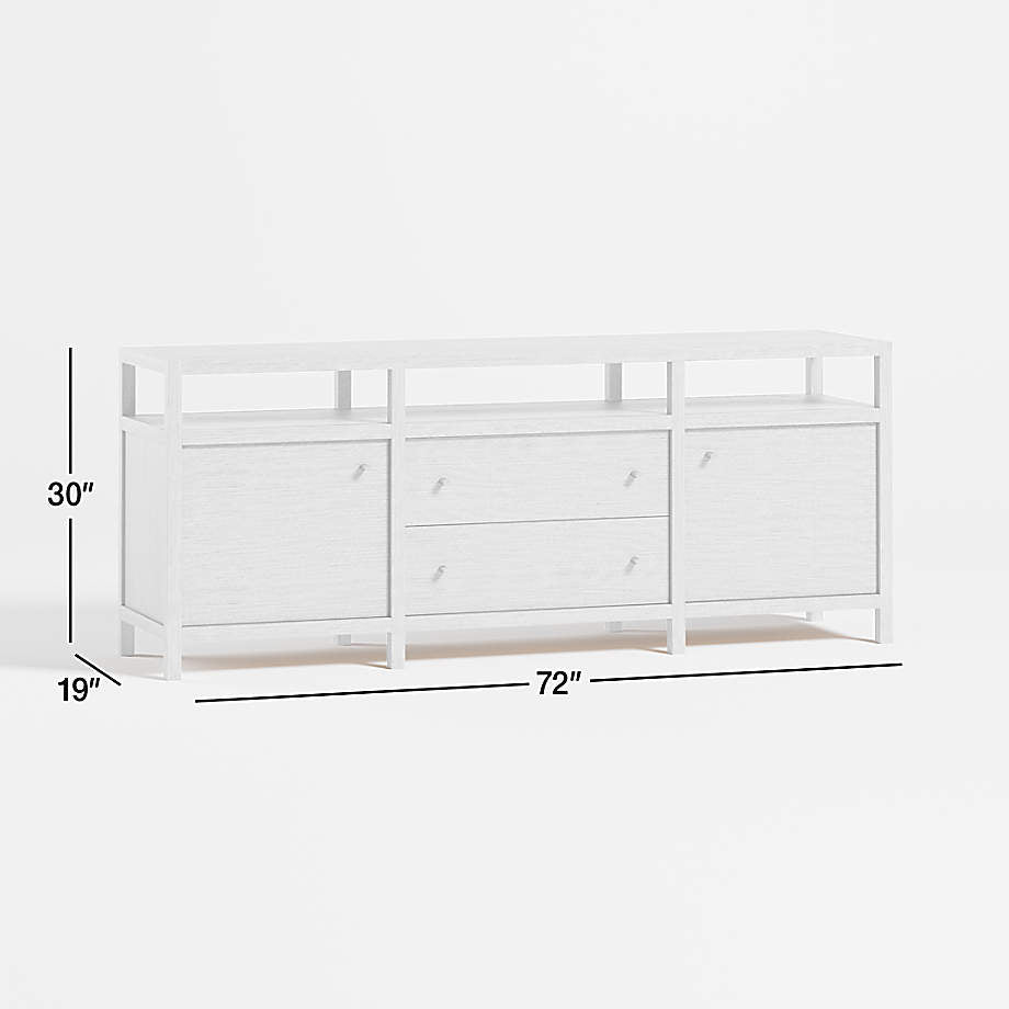Hoard Living Lounge LED Storage Media Console (Solid Wood) | Furniture | Waseeh Pakistan