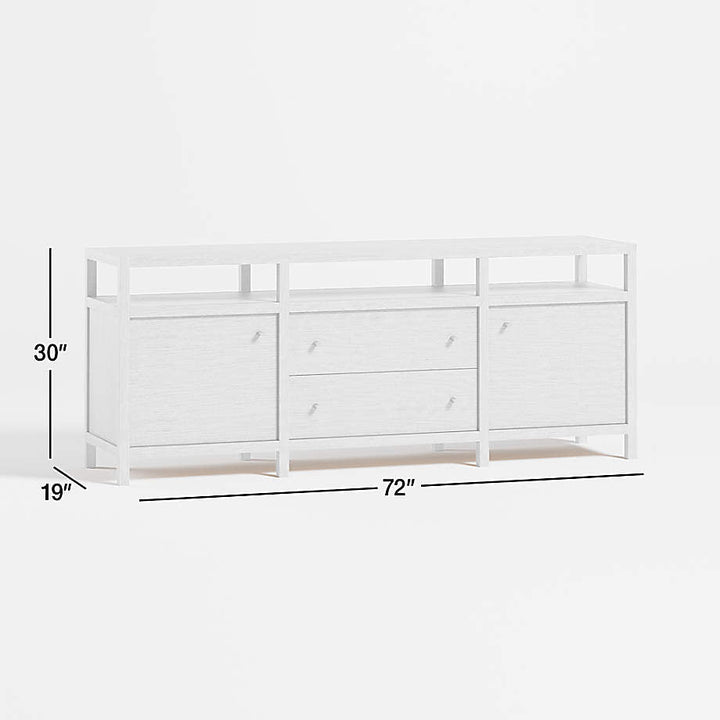Hoard Living Lounge LED Storage Media Console (Solid Wood) | Furniture | Waseeh Pakistan