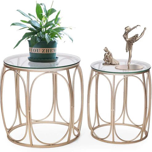 Hokaage Living Lounge Center Coffee Serving Sofa Side Tables (Set of 2) | Furniture | Waseeh Pakistan