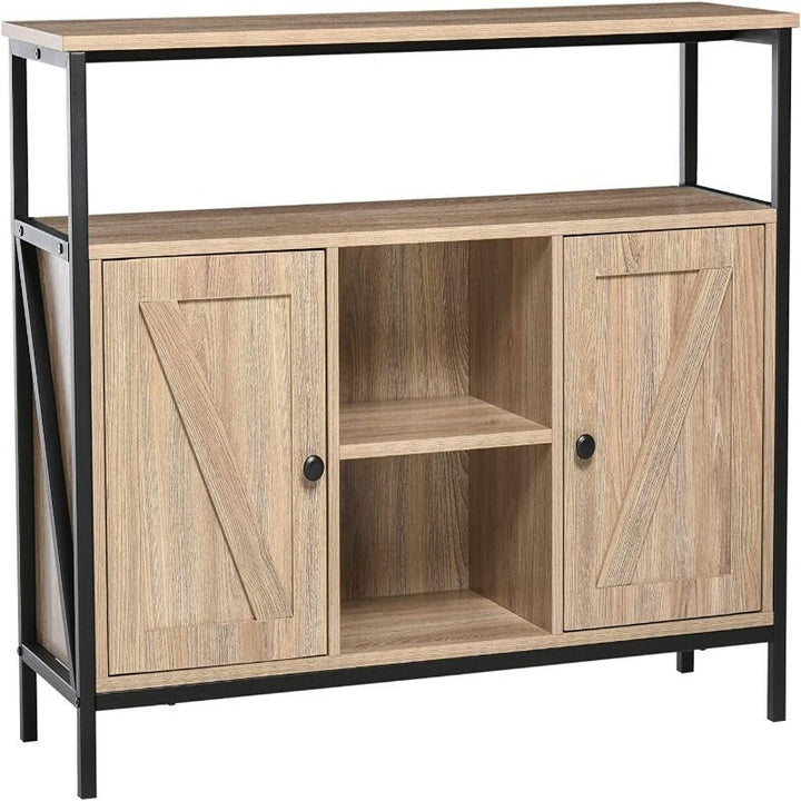 HOMCOM Industrial Style Buffet Cabinet, Kitchen Sideboard, Coffee Bar Table - | Furniture | Waseeh Pakistan