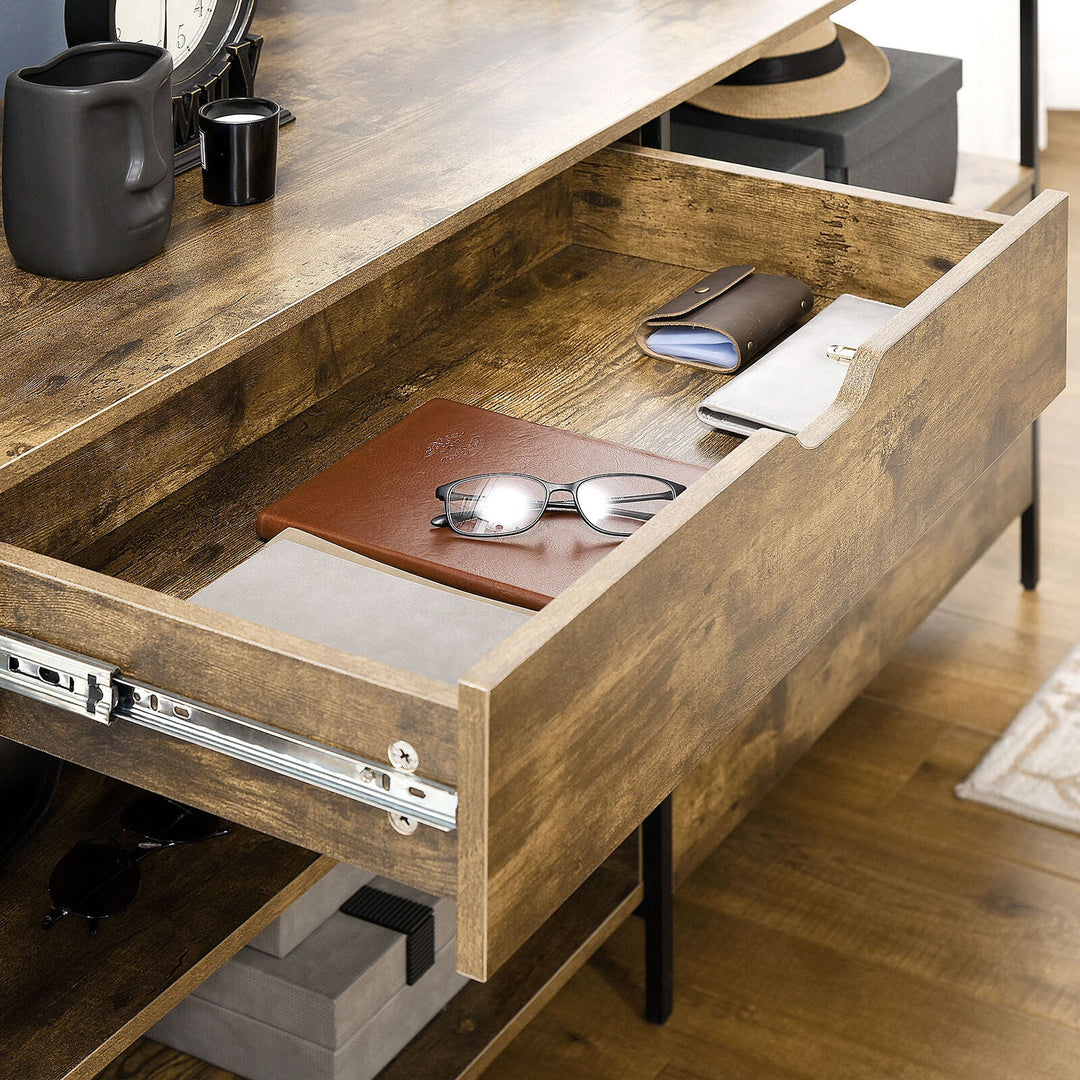 Homcom Living Lounge Bedroom Industrial Drawer and Cabinet Storage Rack | Furniture | Waseeh Pakistan