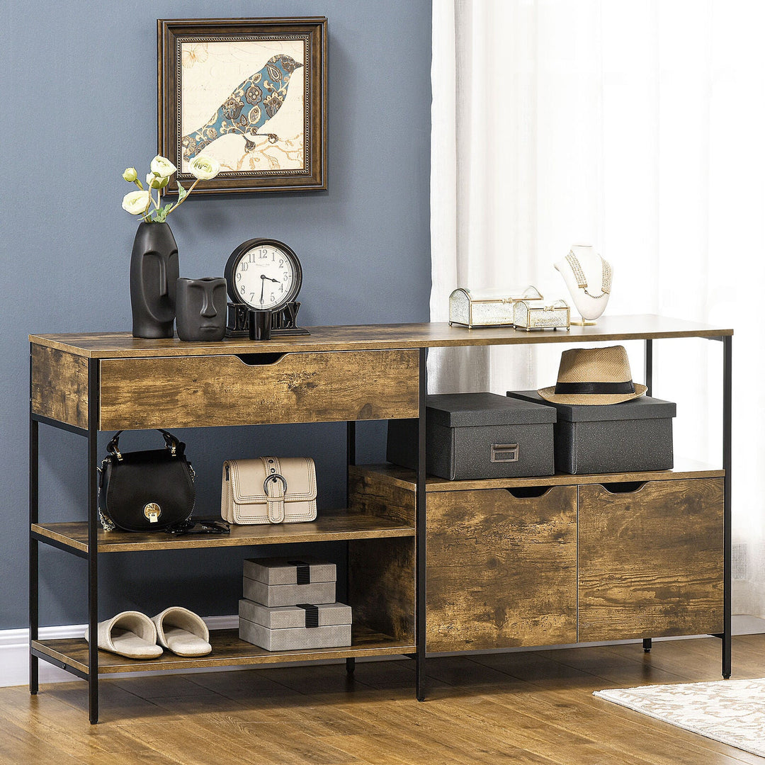 Homcom Living Lounge Bedroom Industrial Drawer and Cabinet Storage Rack | Furniture | Waseeh Pakistan