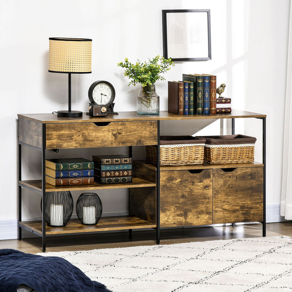 Homcom Living Lounge Bedroom Industrial Drawer and Cabinet Storage Rack | Furniture | Waseeh Pakistan