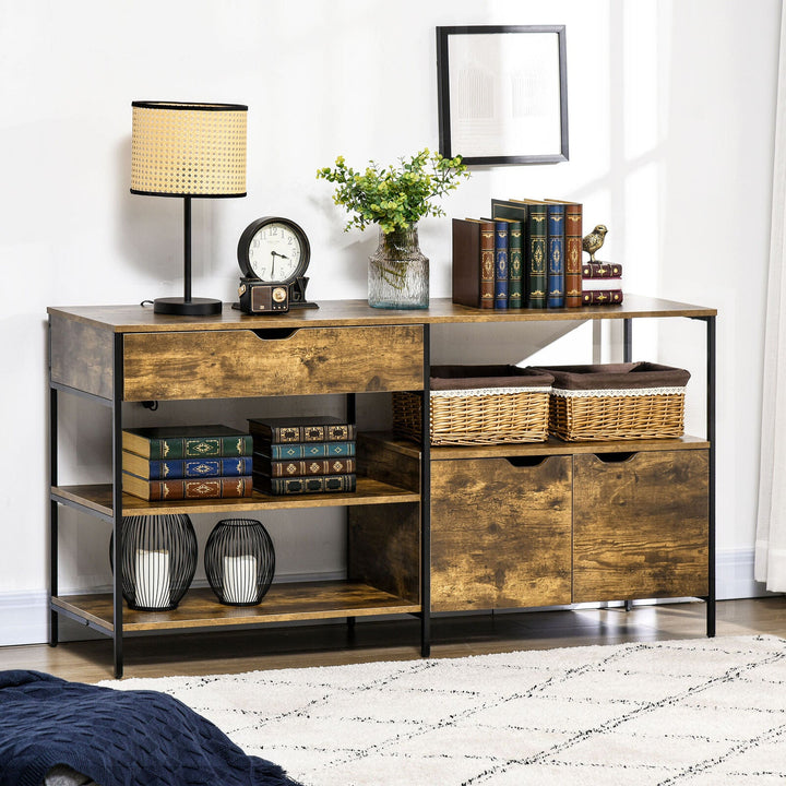 Homcom Living Lounge Bedroom Industrial Drawer and Cabinet Storage Rack | Furniture | Waseeh Pakistan
