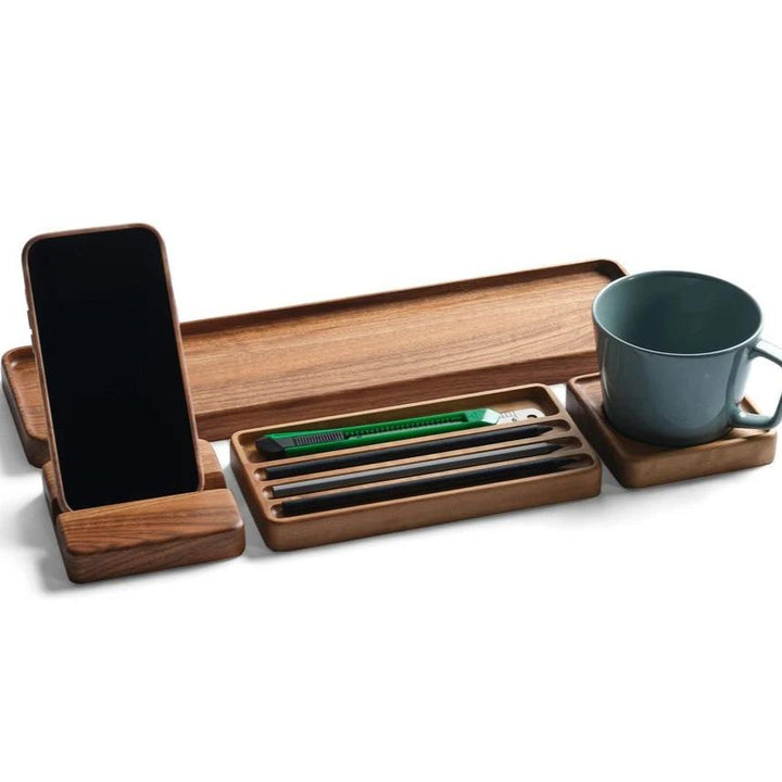 Hopmad Wooden Home Work Office Organizers (Set of 4) | Furniture | Waseeh Pakistan