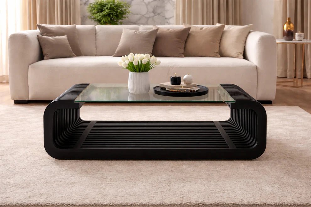 Horizon Lines Living Lounge Coffee Center Table | Furniture | Waseeh Pakistan