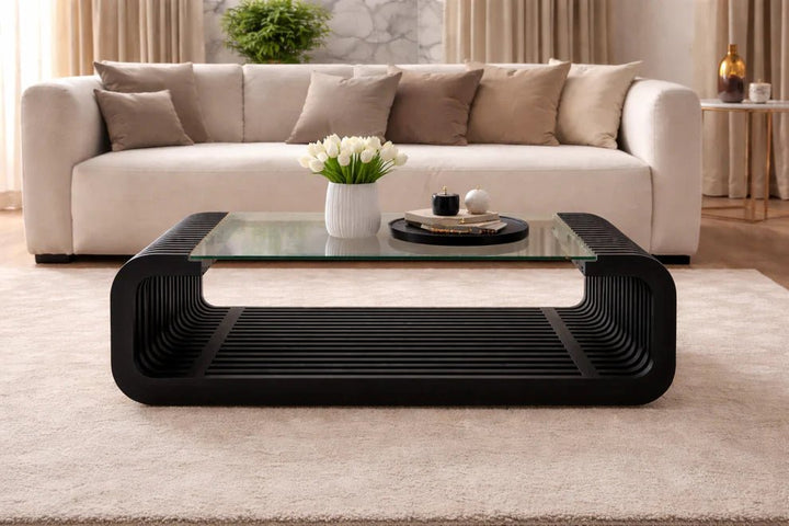 Horizon Lines Living Lounge Coffee Center Table | Furniture | Waseeh Pakistan