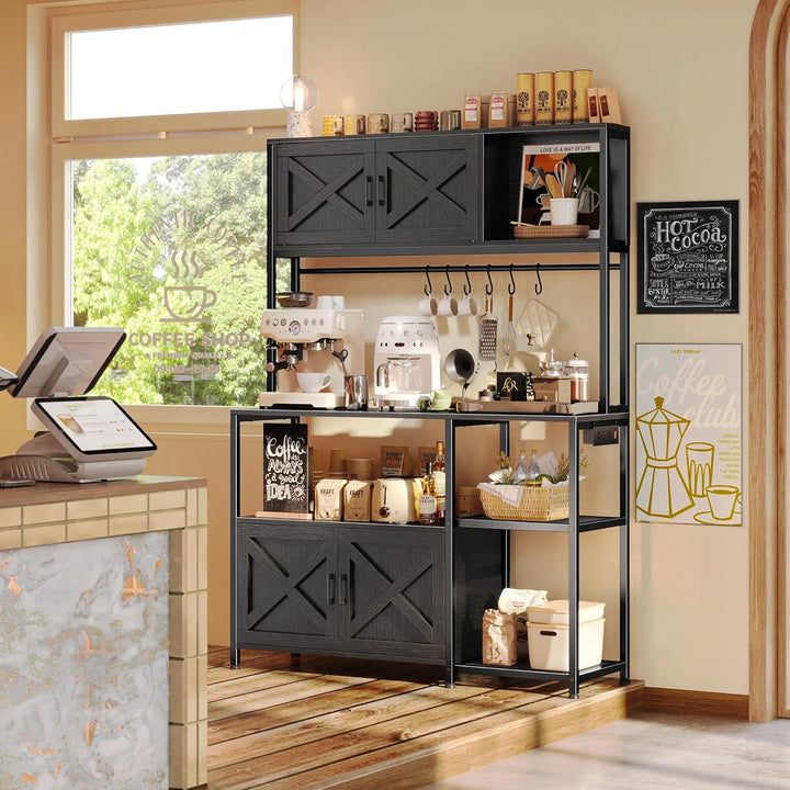 Huggera Kitchen Microwave Organizer Bakers Rack | Furniture | Waseeh Pakistan