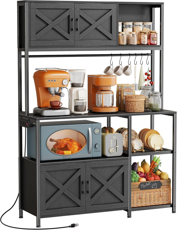 Huggera Kitchen Microwave Organizer Bakers Rack | Furniture | Waseeh Pakistan