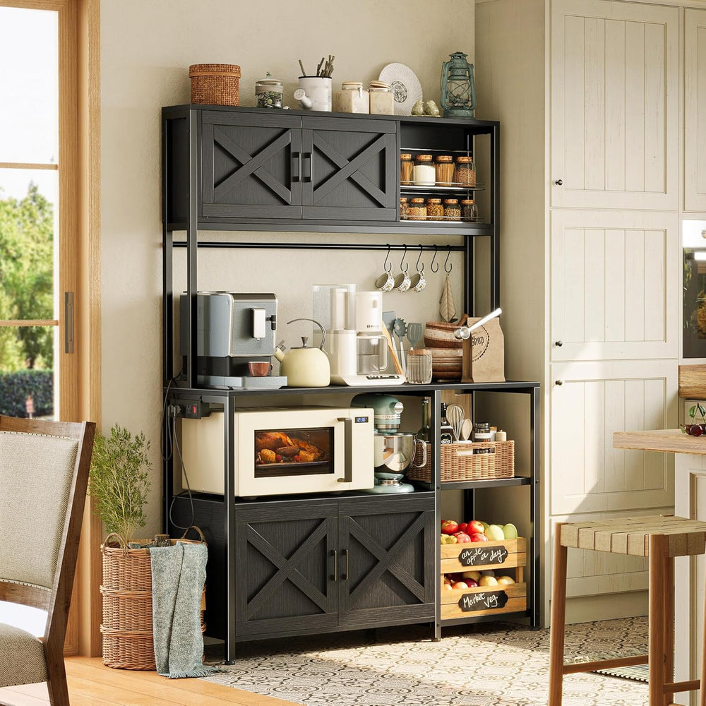 Huggera Kitchen Microwave Organizer Bakers Rack | Furniture | Waseeh Pakistan