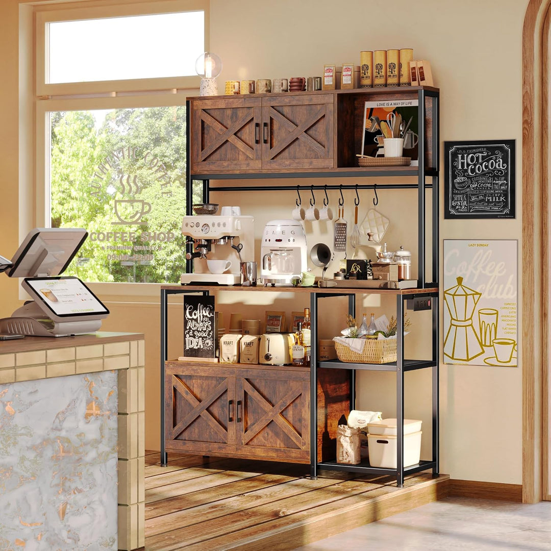 Huggera Kitchen Microwave Organizer Bakers Rack | Furniture | Waseeh Pakistan