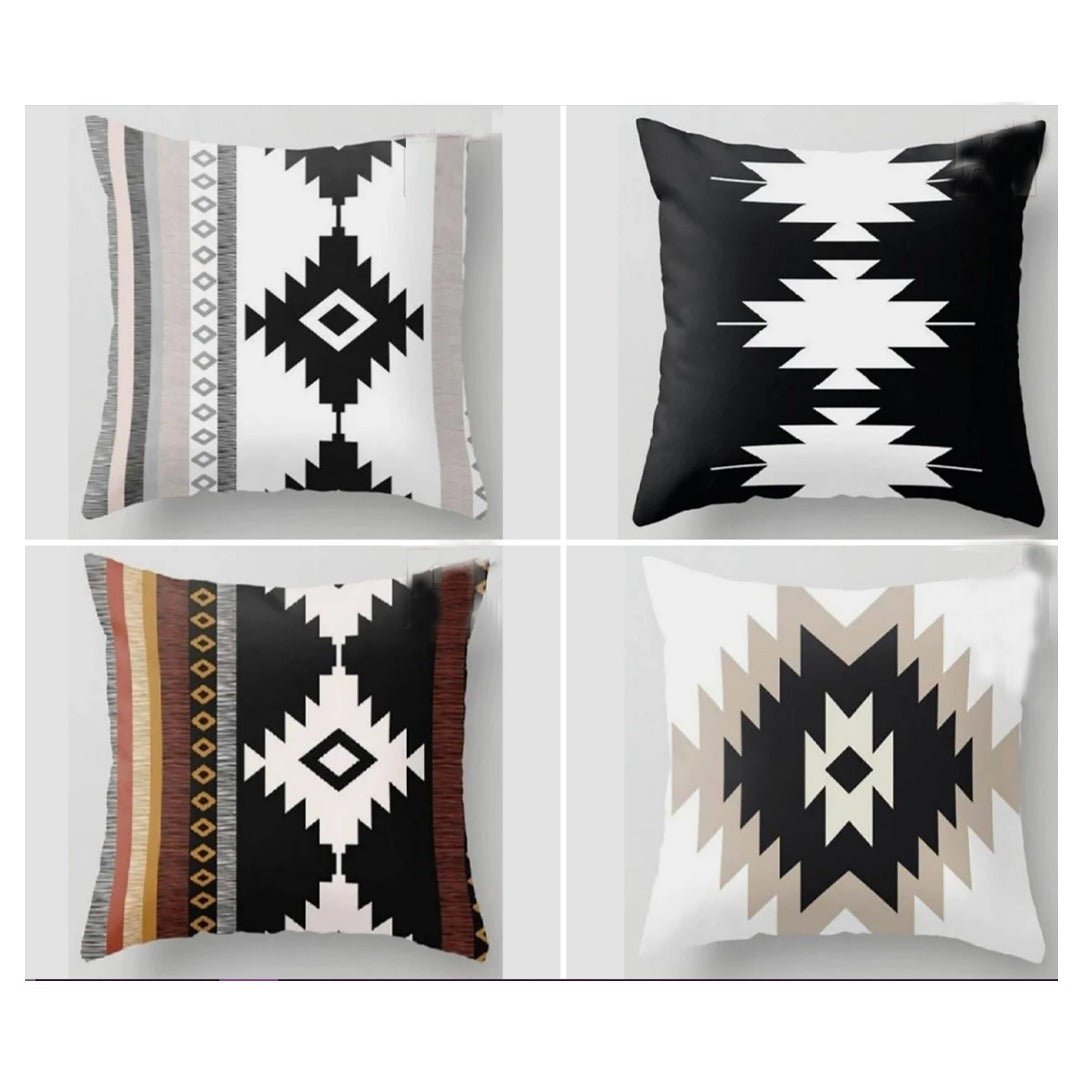 Ikus Retro Cushion Covers (Set of 4) | Home Décor | Waseeh Pakistan