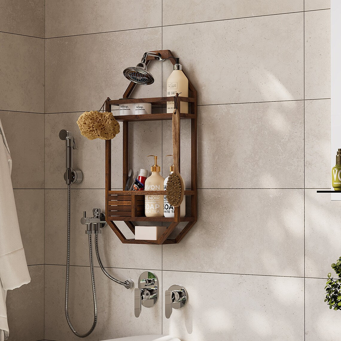 Thoren Shower Bathroom Organizer Hanging Caddy – waseeh.com