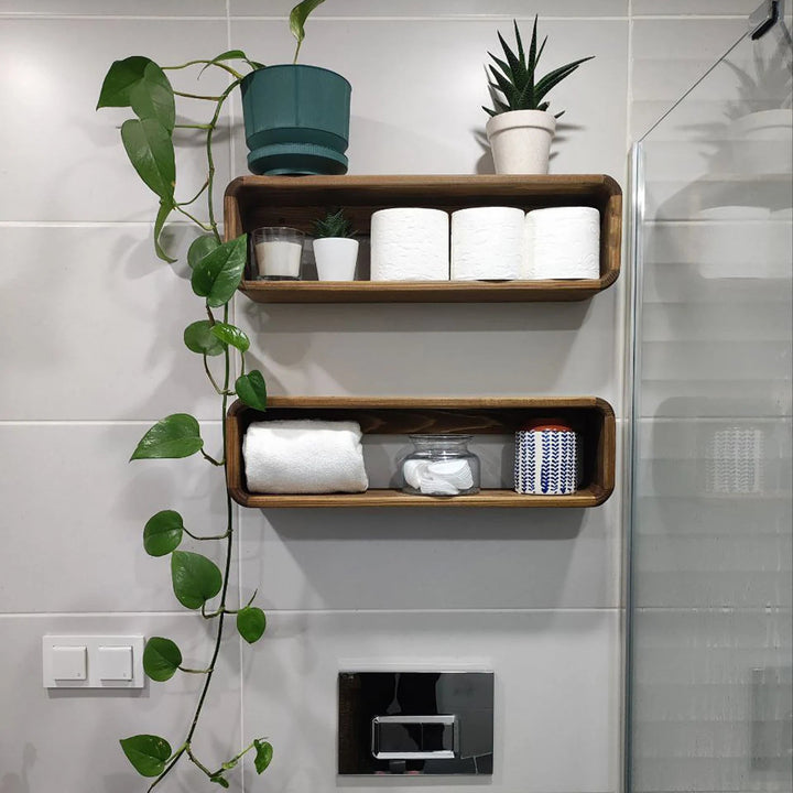 Onzie Living Lounge Bathroom Decor Floating shelves