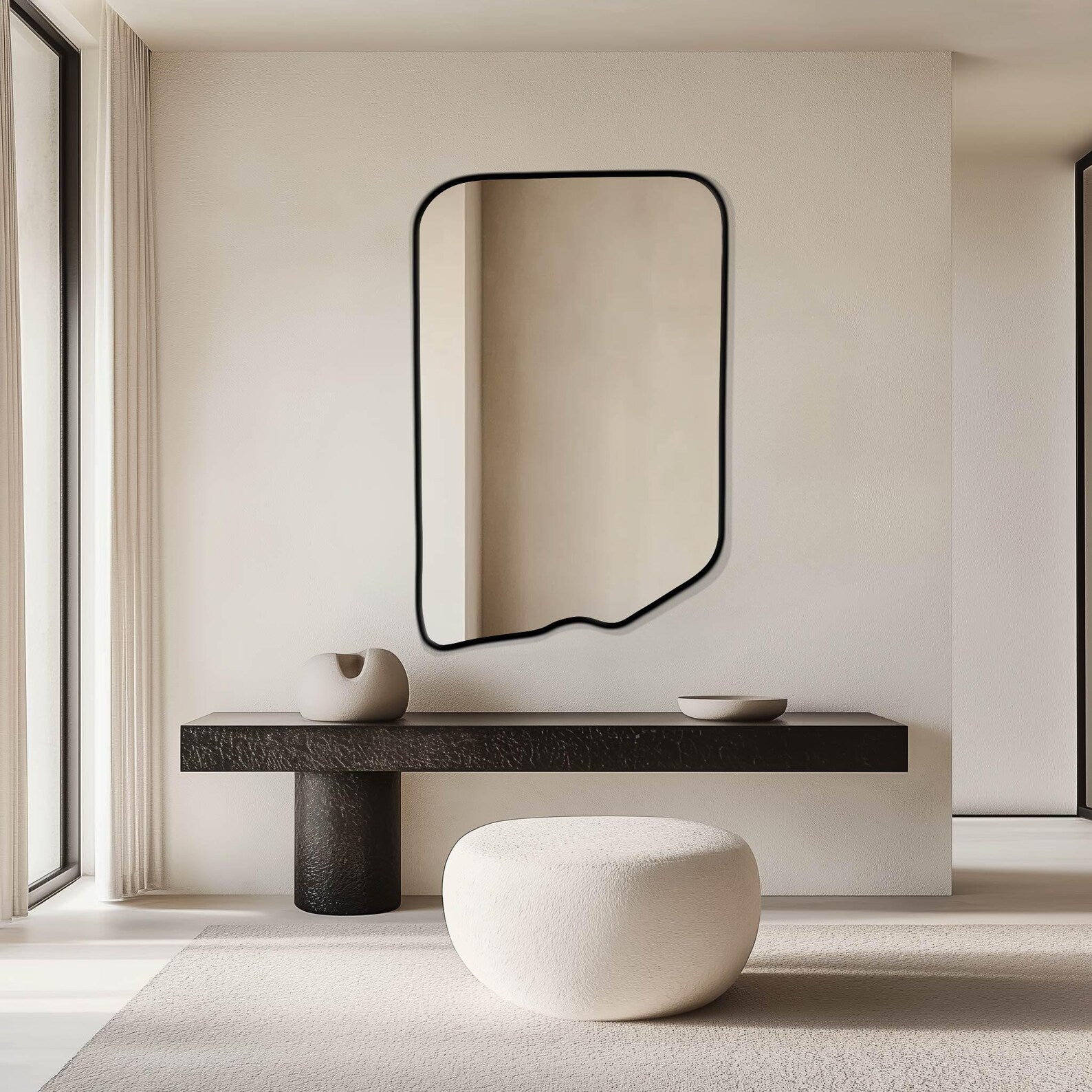 Pinzoro Hallway Entryway Minimalist Bedroom Bathroom Mirror