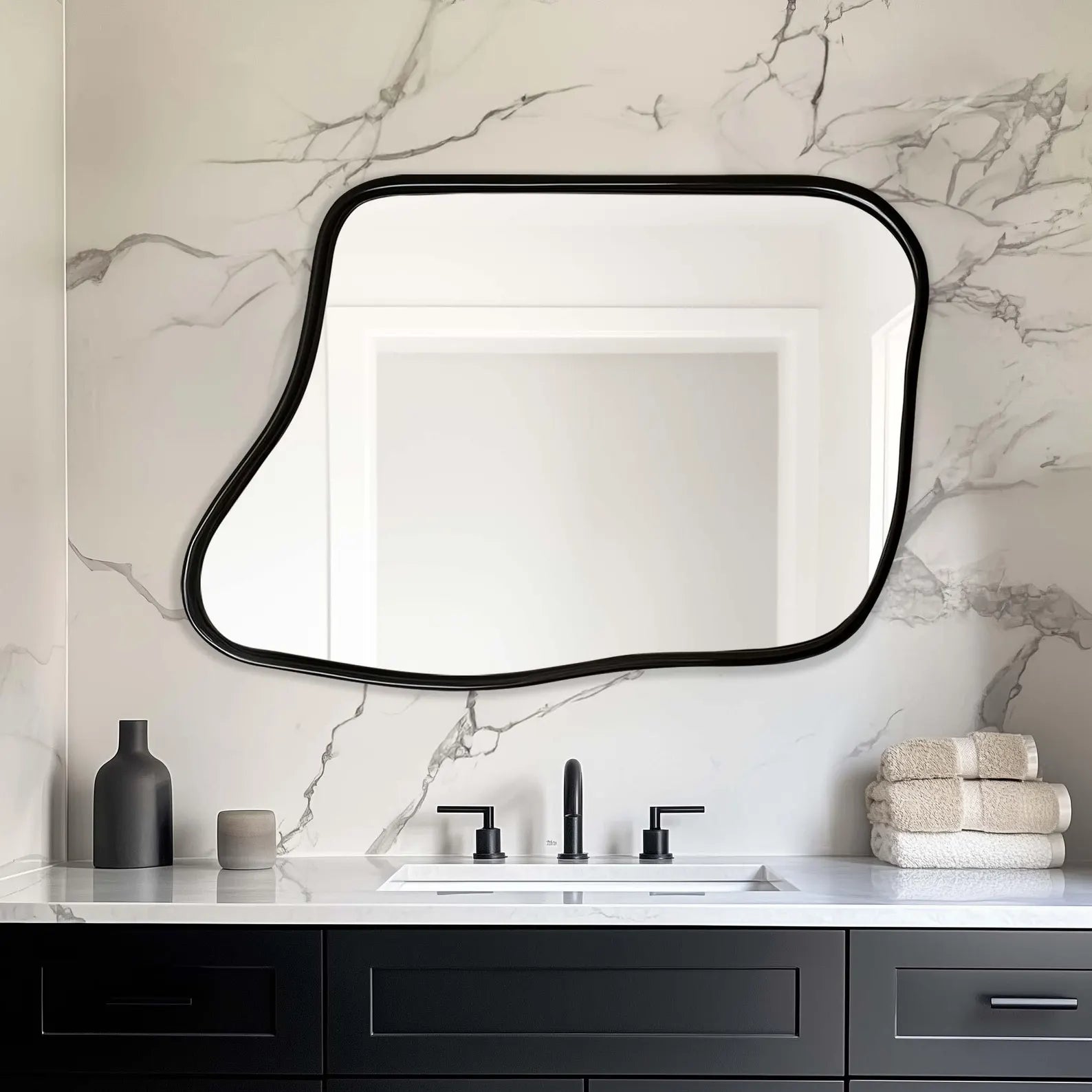 Pokochic Hallway Entryway Minimalist Bedroom Bathroom Mirror