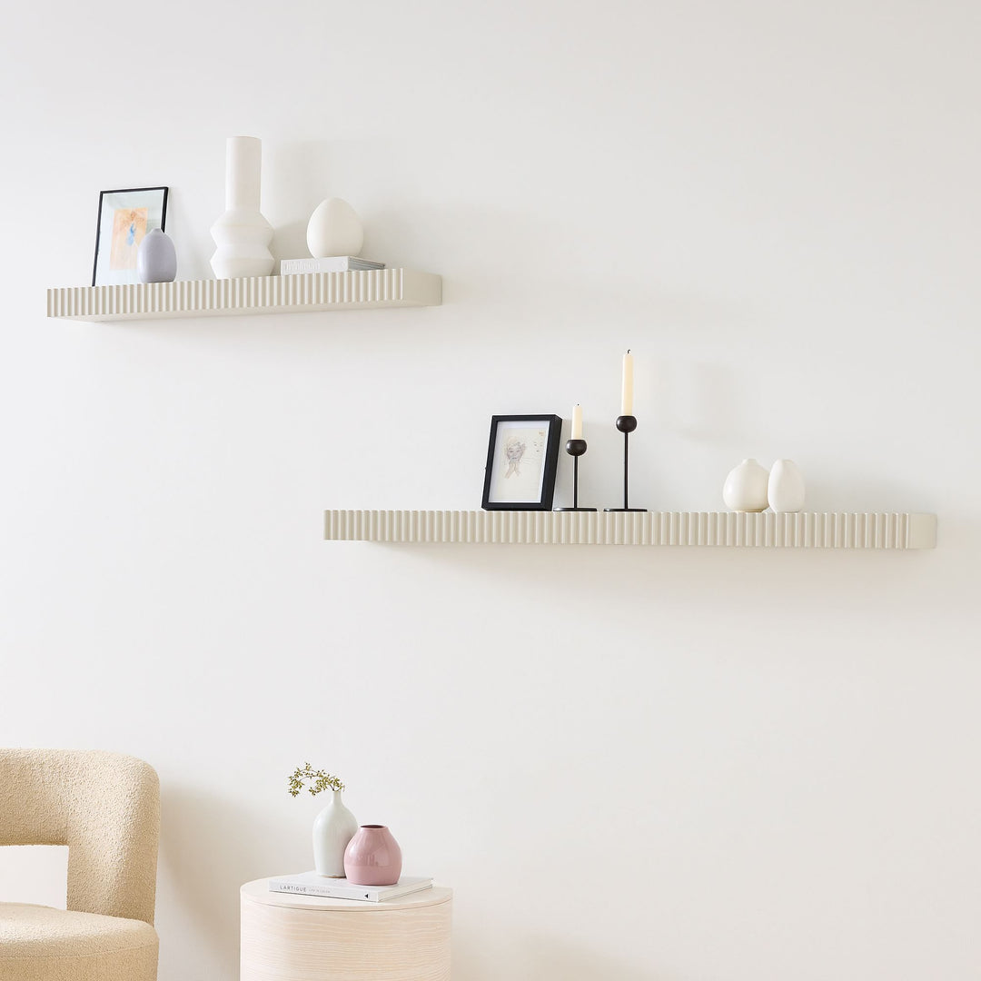 Indra Living Lounge Bedroom Hidden Hooks Floating Shelve | Furniture | Waseeh Pakistan