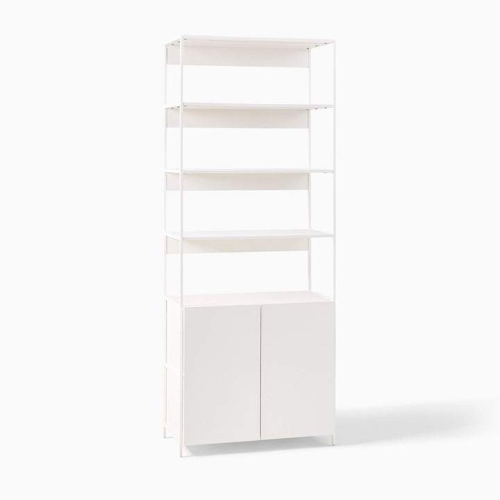 Modu Open &amp; Closed Storage Cabinet Bookcase Organizer Rack