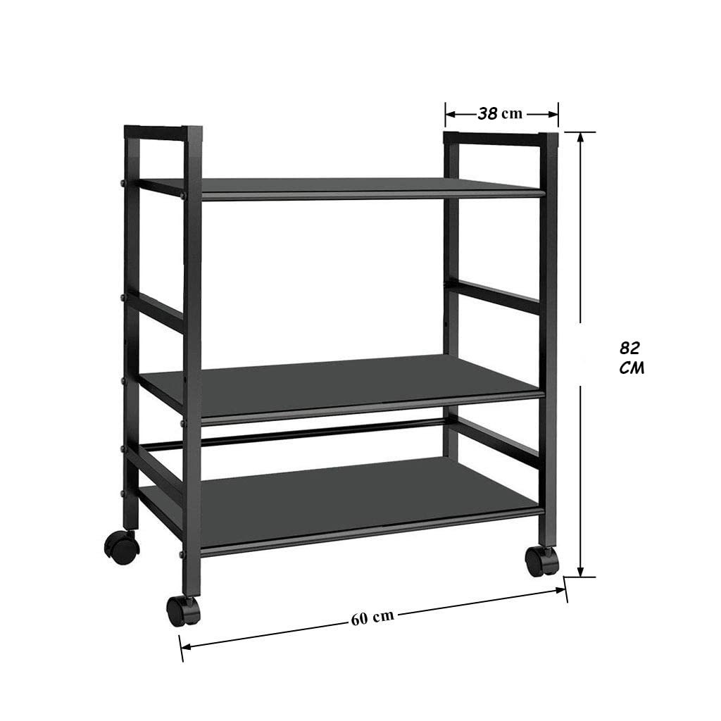 Ironland 3-Tier with Wheels Metal Microwave Oven Trolley | Furniture | Waseeh Pakistan