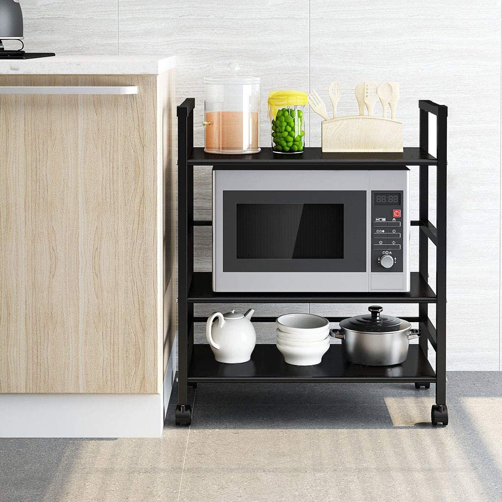 Ironland 3-Tier with Wheels Metal Microwave Oven Trolley | Furniture | Waseeh Pakistan