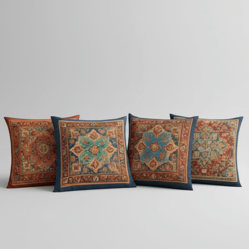 Isyra Bedroom Drawingroom Sofa Cushion Covers (Pack of 4) | Home Décor | Waseeh Pakistan