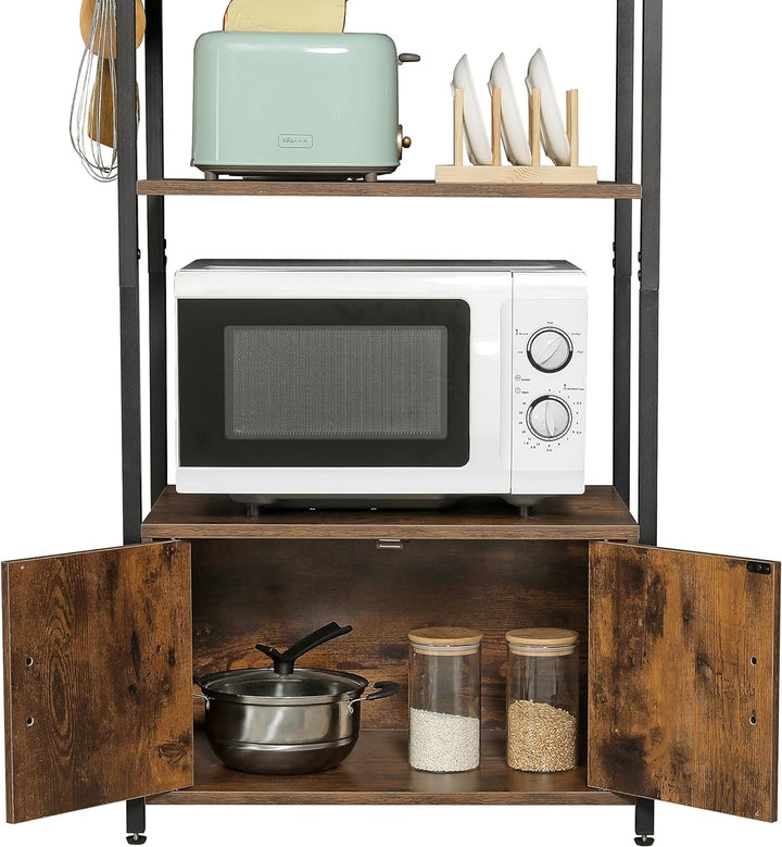 Iwell Living Dining Room Kitchen Microwave Stand Cabinet Utility Storage Shelve Rack | Furniture | Waseeh Pakistan