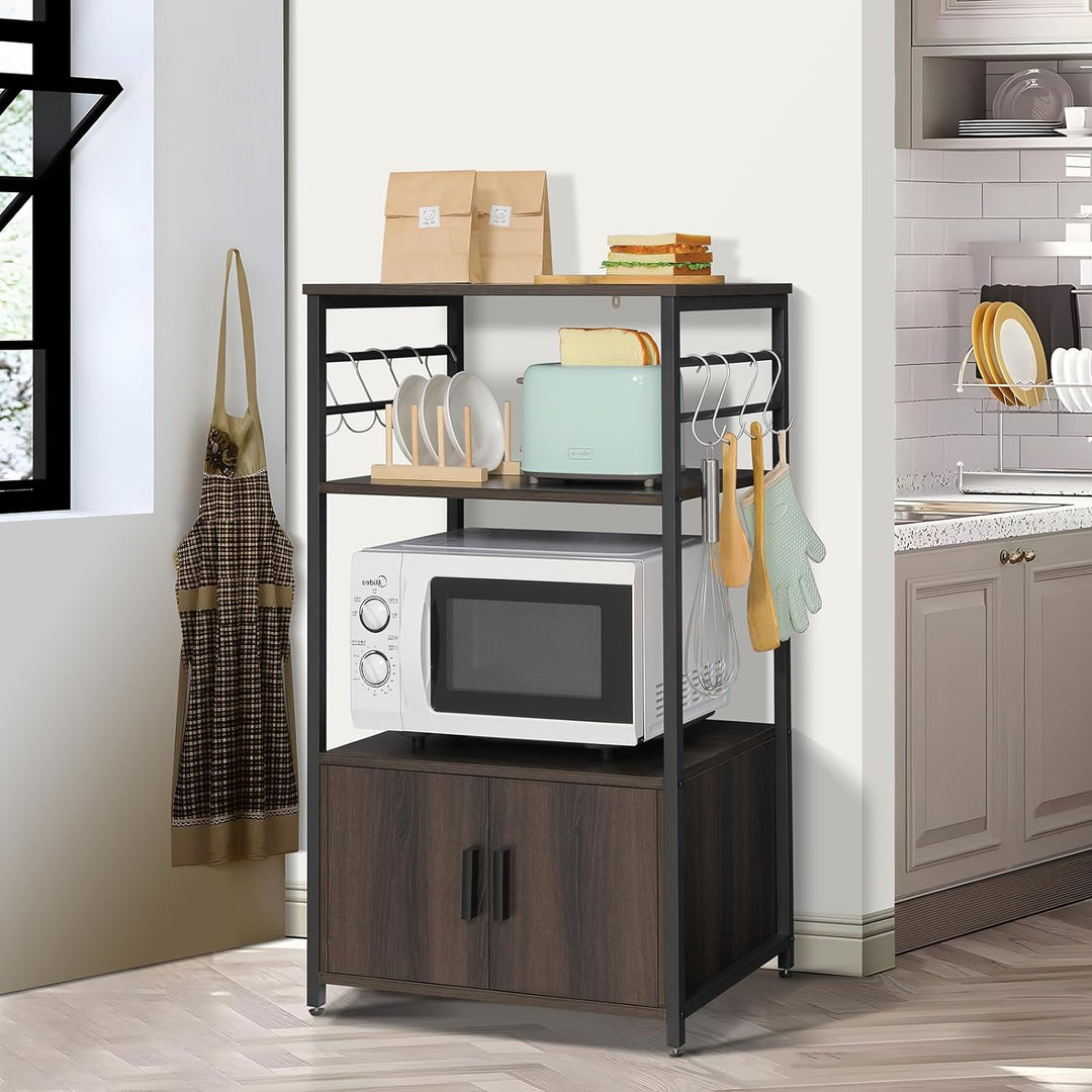 Iwell Living Dining Room Kitchen Microwave Stand Cabinet Utility Storage Shelve Rack | Furniture | Waseeh Pakistan