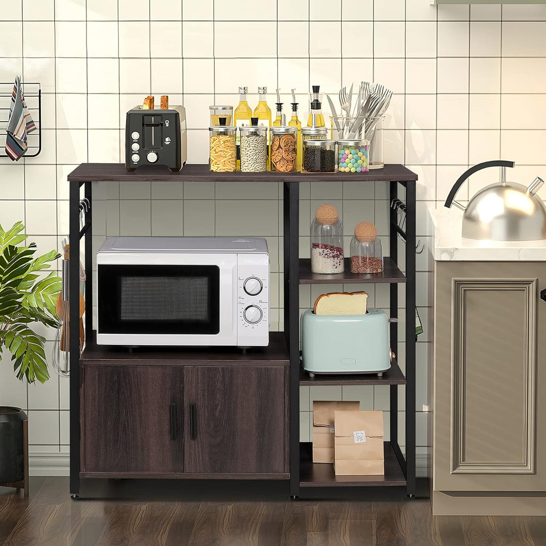 Iwell Living Dining Room Kitchen Microwave Stand Cabinet Utility Storage Shelve Rack | Furniture | Waseeh Pakistan