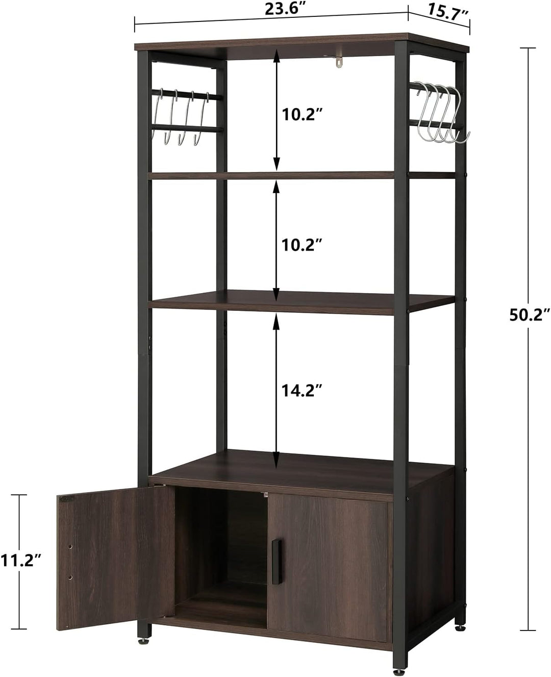 Iwell Living Dining Room Kitchen Microwave Stand Cabinet Utility Storage Shelve Rack | Furniture | Waseeh Pakistan