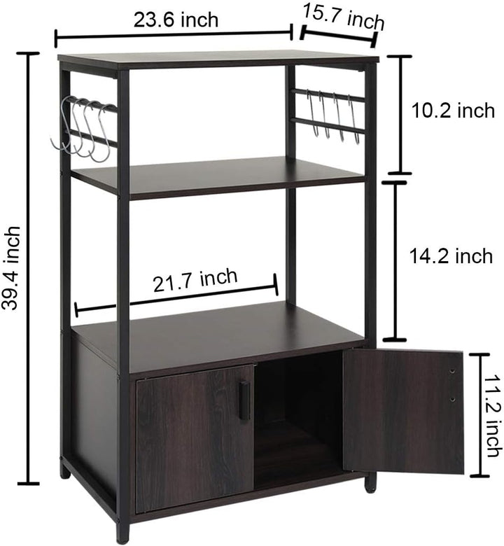 Iwell Living Dining Room Kitchen Microwave Stand Cabinet Utility Storage Shelve Rack | Furniture | Waseeh Pakistan