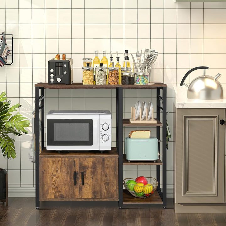 Iwell Living Dining Room Kitchen Microwave Stand Cabinet Utility Storage Shelve Rack | Furniture | Waseeh Pakistan