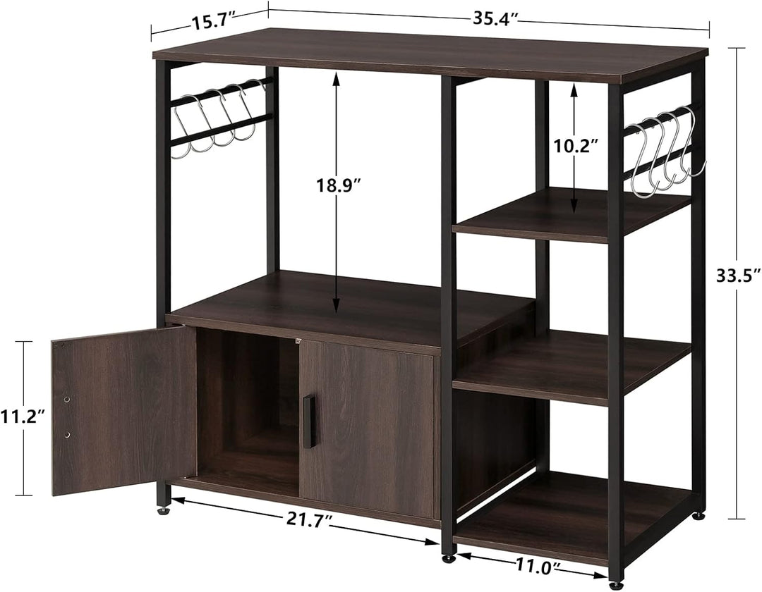 Iwell Living Dining Room Kitchen Microwave Stand Cabinet Utility Storage Shelve Rack | Furniture | Waseeh Pakistan