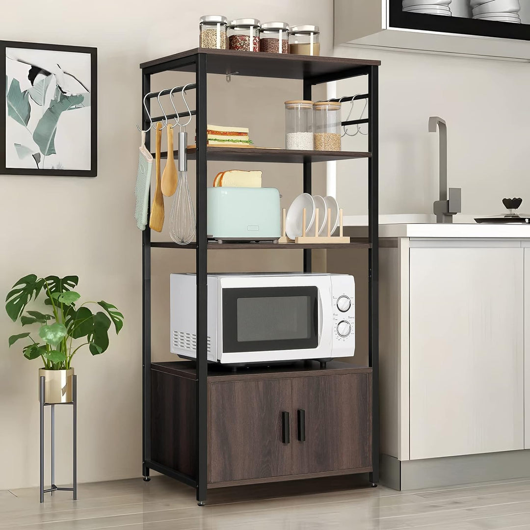 Iwell Living Dining Room Kitchen Microwave Stand Cabinet Utility Storage Shelve Rack | Furniture | Waseeh Pakistan
