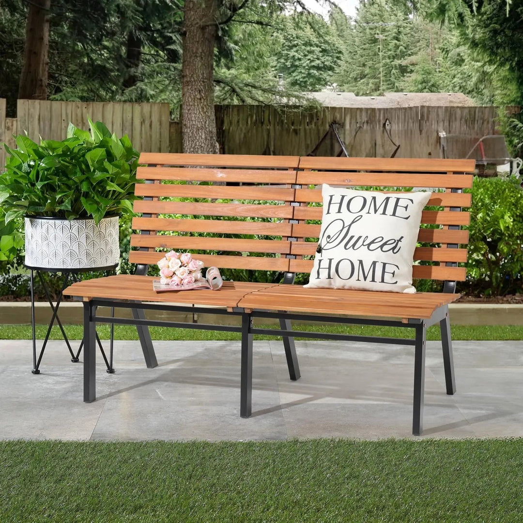 Jooloa Wood Garden Patio Porch Chair Bench | Furniture | Waseeh Pakistan