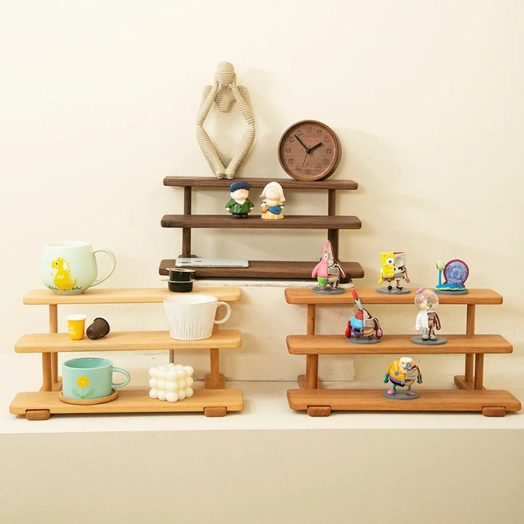 Kake Wooden Desktop Cup Perfume cosmetics multi-layer Storage Rack | Not Sale FB | Waseeh Pakistan