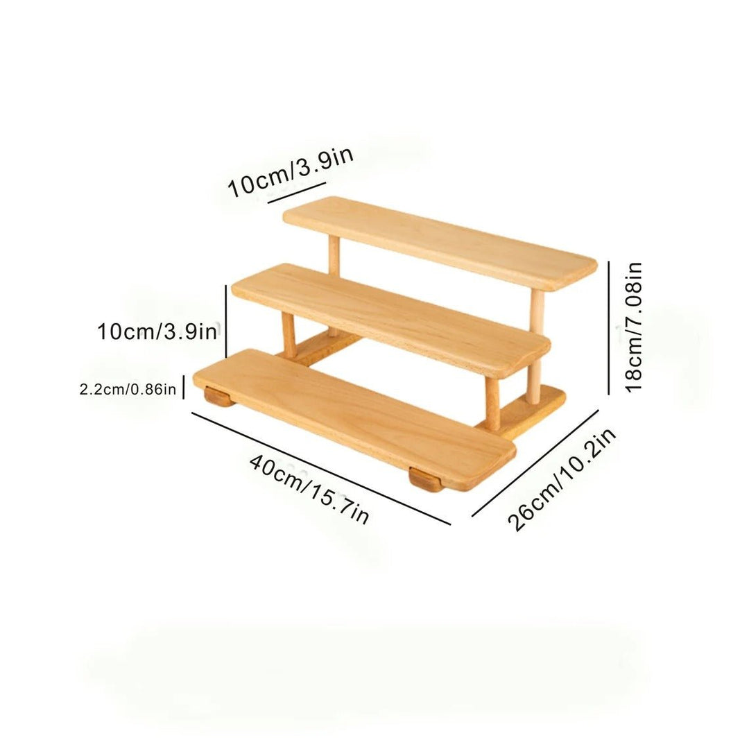 Kake Wooden Desktop Cup Perfume cosmetics multi-layer Storage Rack | Not Sale FB | Waseeh Pakistan