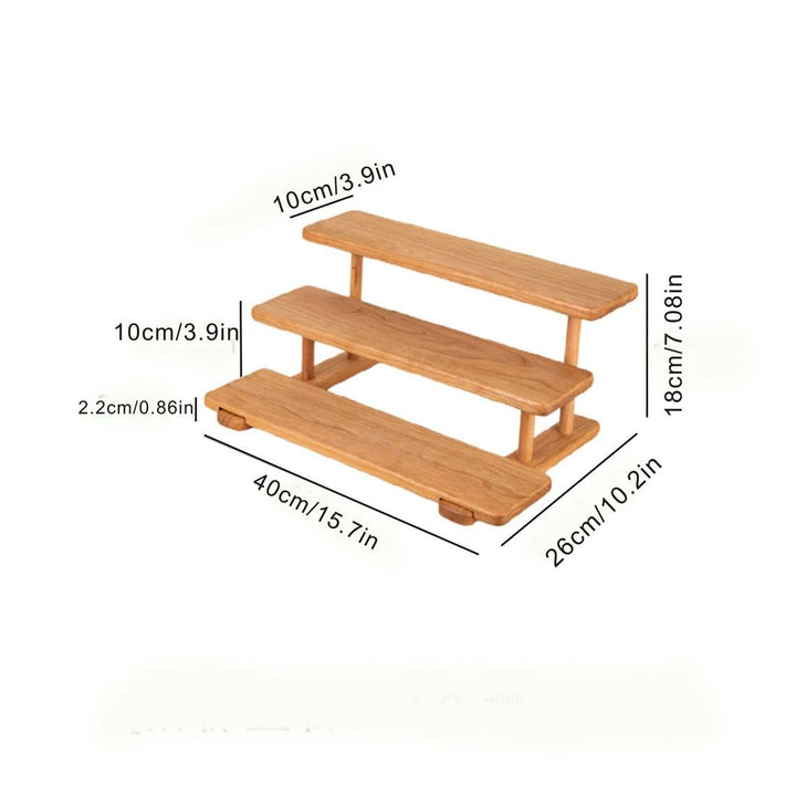 Kake Wooden Desktop Cup Perfume cosmetics multi-layer Storage Rack | Not Sale FB | Waseeh Pakistan