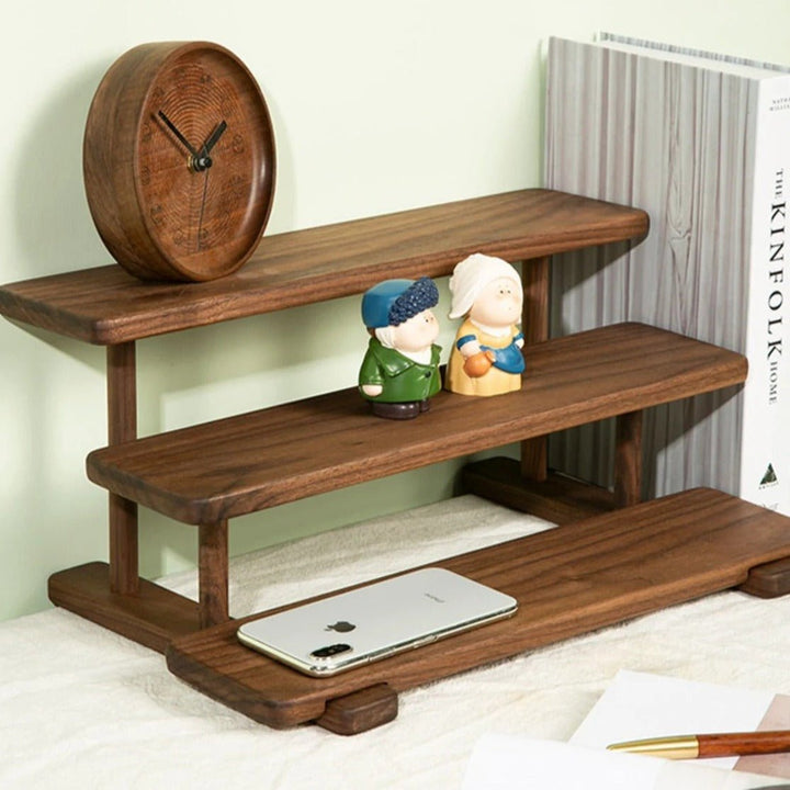 Kake Wooden Desktop Cup Perfume cosmetics multi-layer Storage Rack | Not Sale FB | Waseeh Pakistan