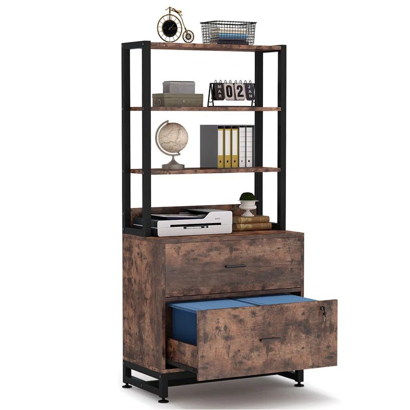 Kazoraa Living Lounge Office Storage Organizre Bookcase Drawer Lock Rack | Furniture | Waseeh Pakistan