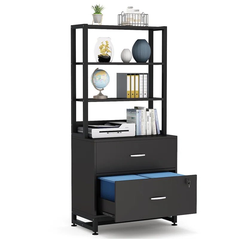 Kazoraa Living Lounge Office Storage Organizre Bookcase Drawer Lock Rack | Furniture | Waseeh Pakistan