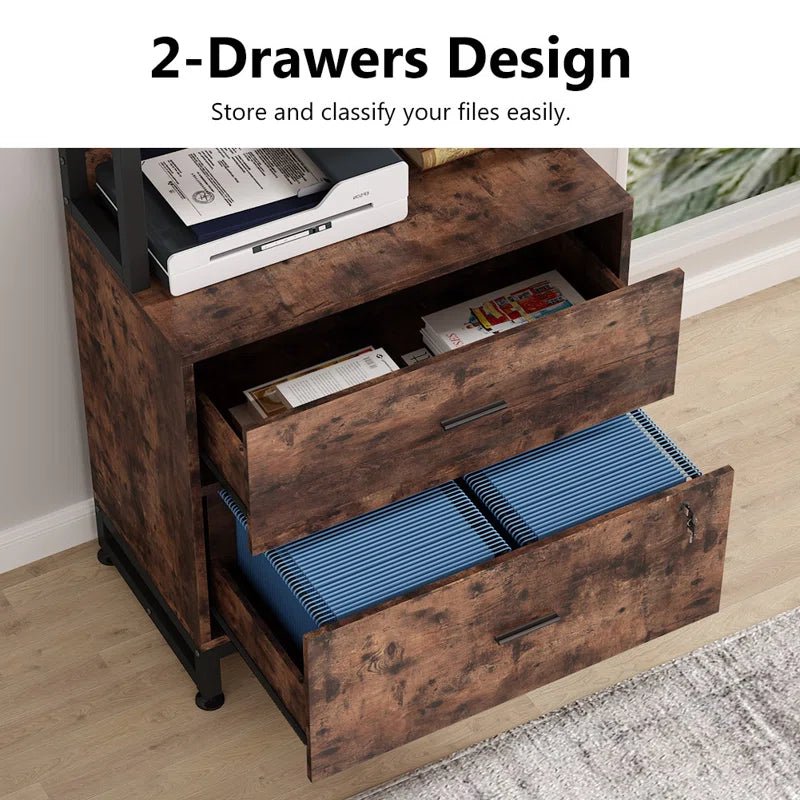 Kazoraa Living Lounge Office Storage Organizre Bookcase Drawer Lock Rack | Furniture | Waseeh Pakistan